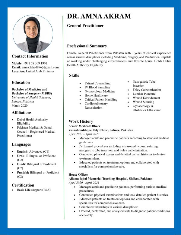 General Practitioner CV